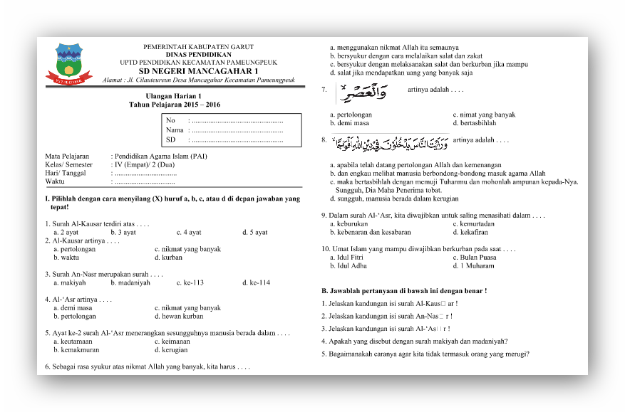 Menguasai Materi PAI Kelas 4 Semester 2: Panduan Lengkap Download Soal Kurikulum 2013