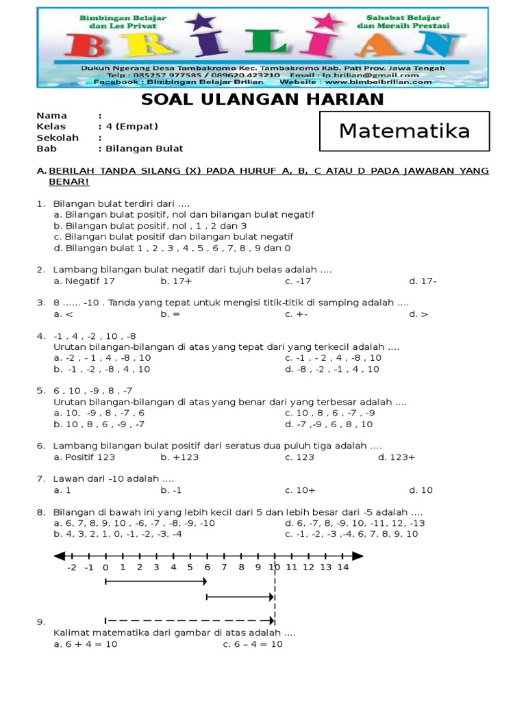 7 Cara Ternyata Soal Bilangan Bulat Kelas 4 Bisa Dikuasai Anak dengan Mudah di Tahun 2026