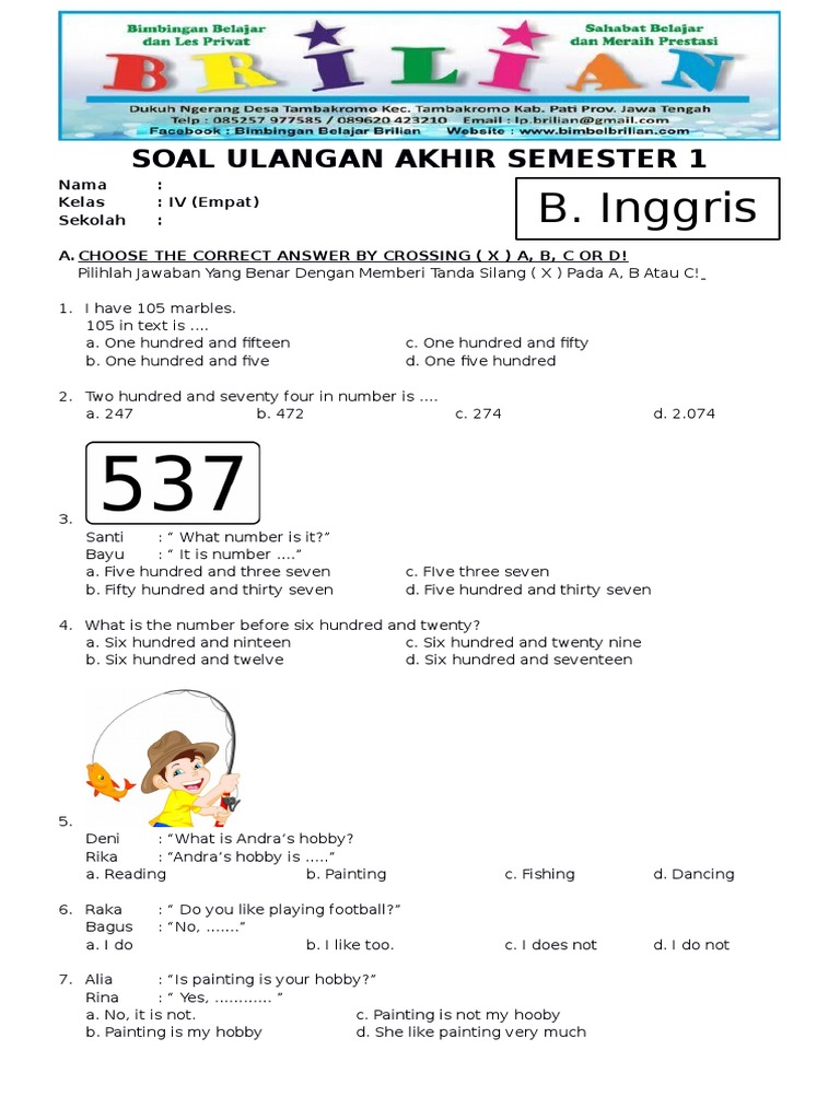 7 Fakta Mengejutkan soal ulangan bahasa inggris kelas 4 di 2026