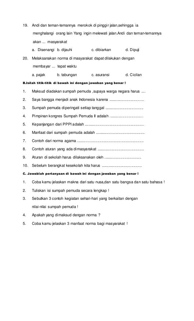 Akhirnya Terungkap 3 Soal PPKn Kelas 3 Semester 1 Paling Sulit 2026
