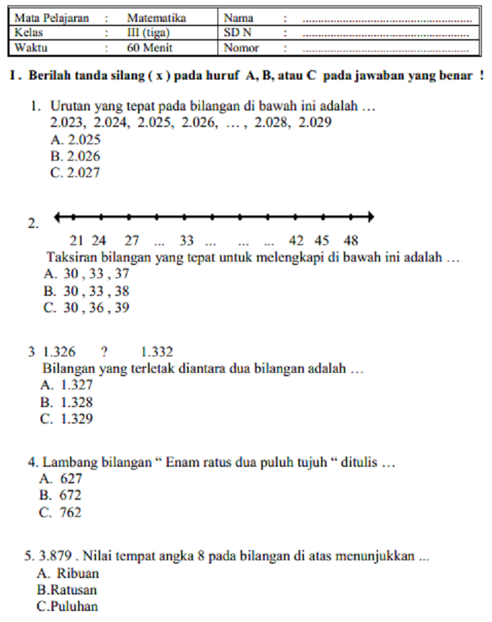 Akhirnya Terungkap! Soal Ulangan Kelas 3 Semester 1 2026 yang Bikin Anak Pintar