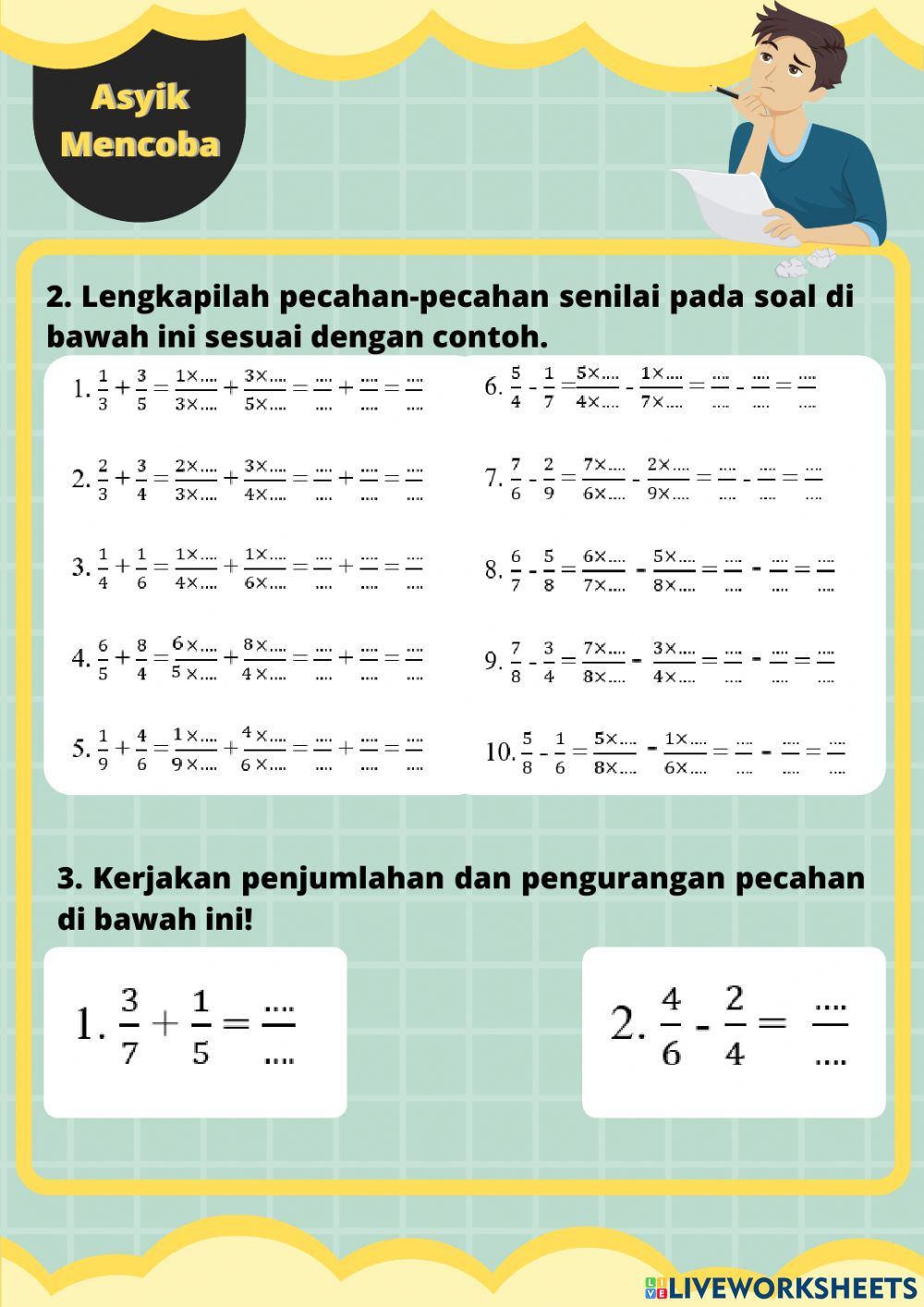 5 Cara Jitu Taklukan Soal Pecahan Kelas 5 Semester 2 Agar Nilai Tak Mengecewakan