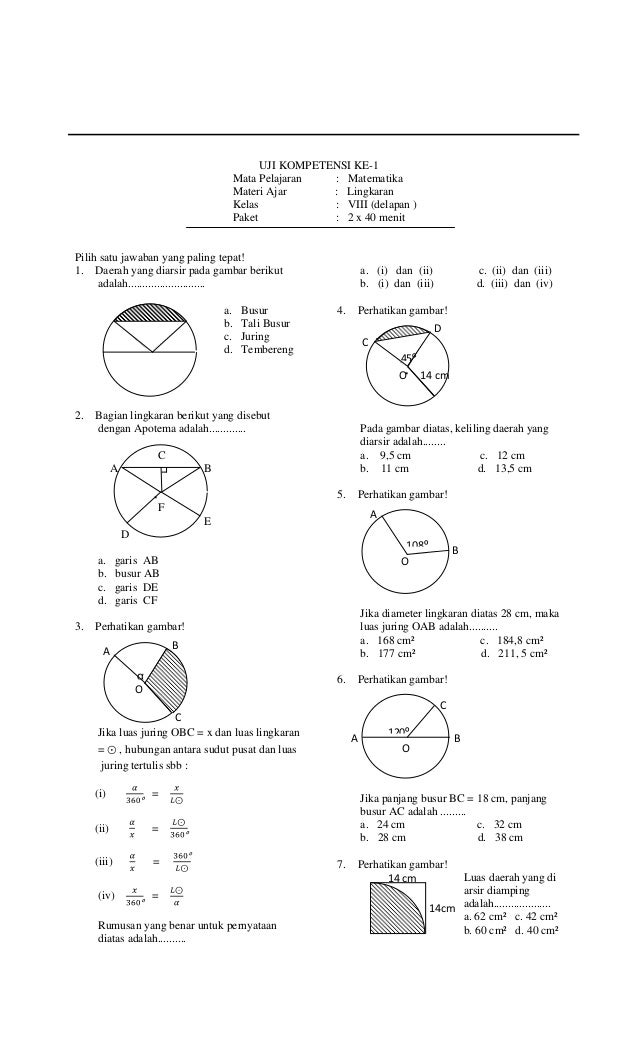 Soal Matematika Lingkaran Dalchaebi Soal Matematika Lingkaran Dalchaebi