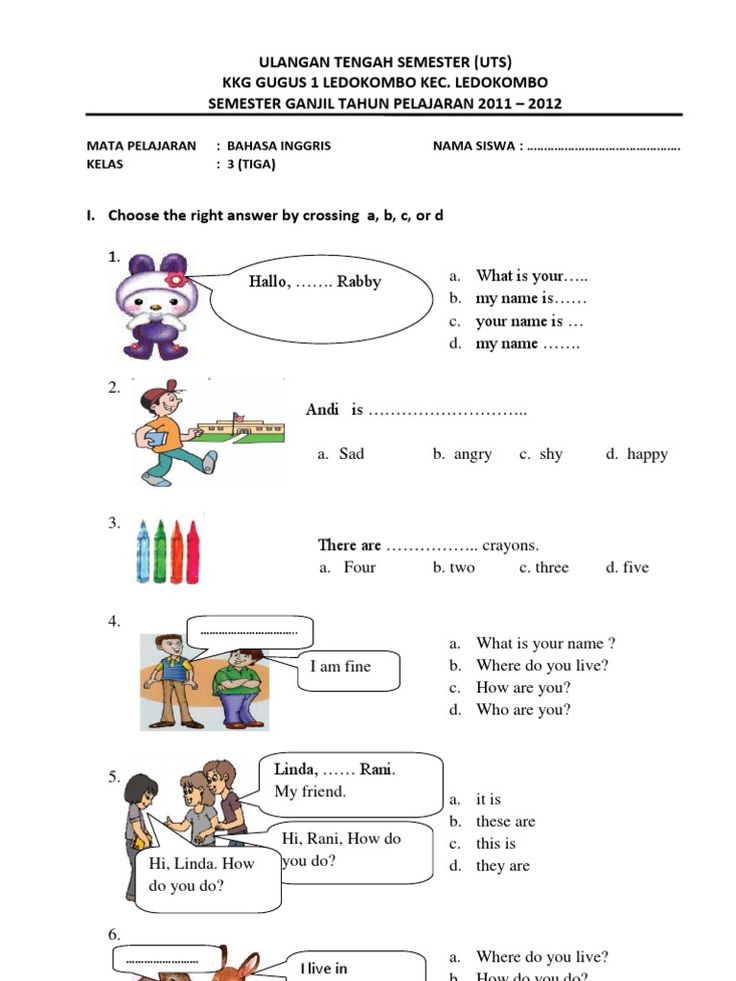 contoh latihan soal bahasa inggris kelas 6 semester 2