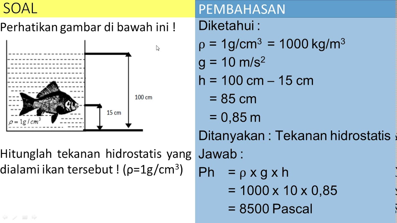 Contoh Soal Tekanan Hidrostatis Dalchaebi Contoh Soal Tekanan Hidrostatis Dalchaebi