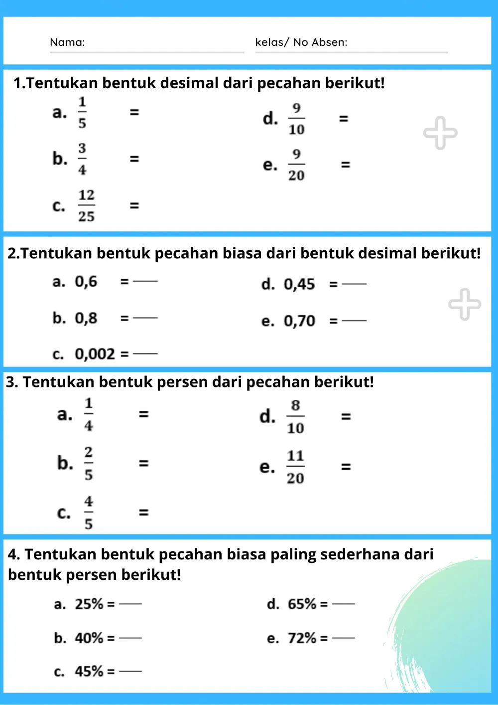 Mengenal Pecahan Sederhana untuk Siswa Kelas 2 SD Mengenal Pecahan Sederhana untuk Siswa Kelas 2 SD