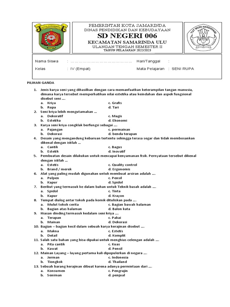 Rahasia Lulus Nilai Sempurna dengan Soal Praktik Bahasa Indonesia Kelas 4 SD Semester 2 2019