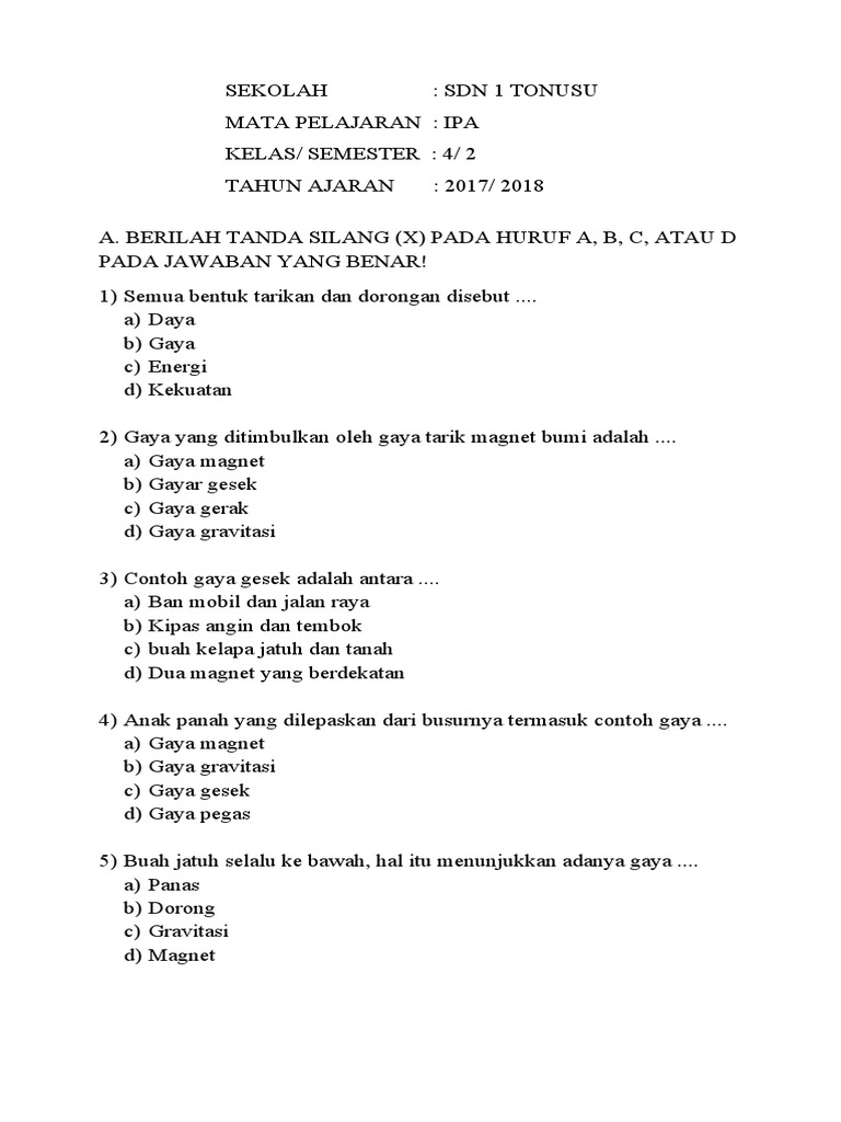Rahasia Skor Tinggi Ternyata Pakai Soal Primagama Kelas 4 IPA 2018 Ini Wajib Tahu