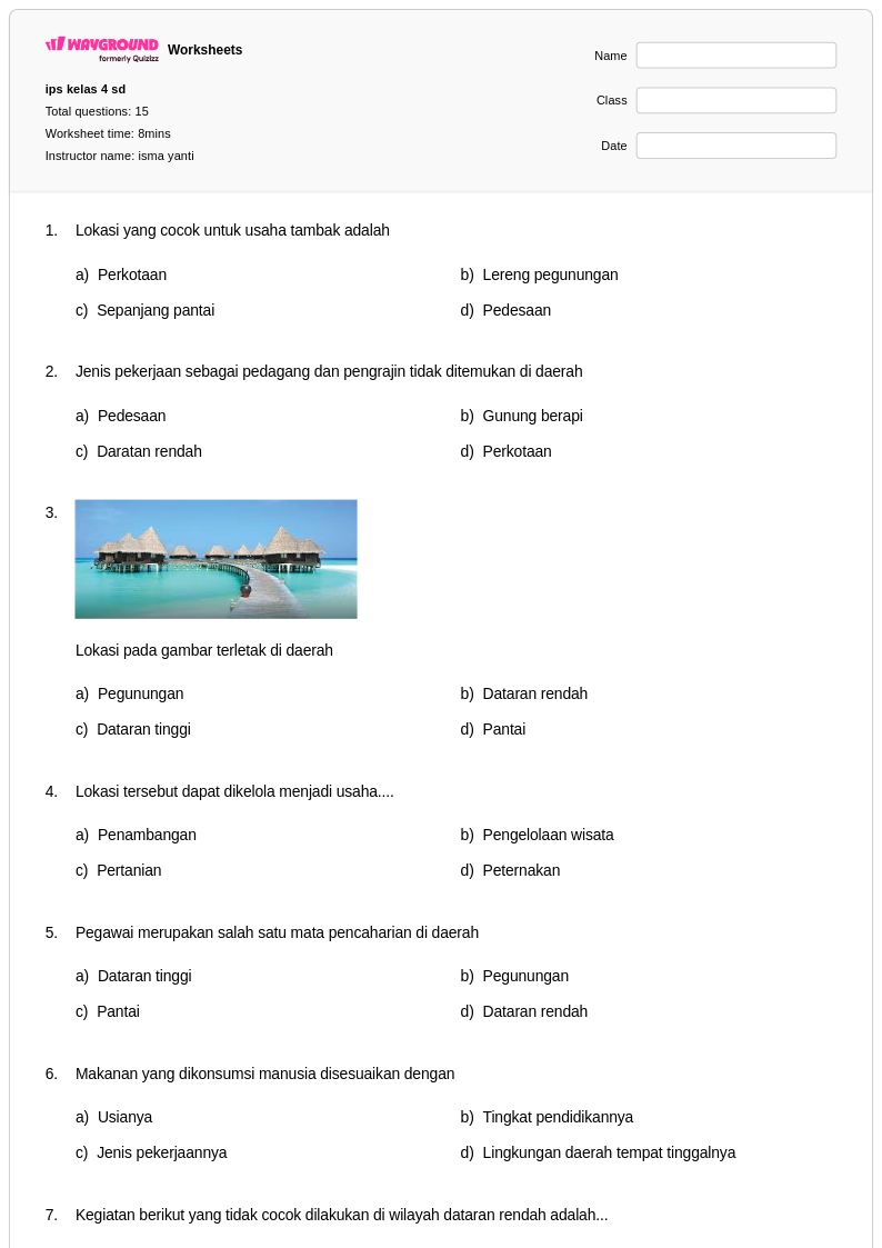 Ternyata Ini Kunci Jawaban Soal Profesi Kelas 4 SD yang Paling Sering Keluar