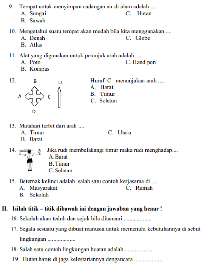 Wah Ternyata Ini Link Download Soal Ulangan Harian IPS Kelas 3 SD Semester 1 Terbaru